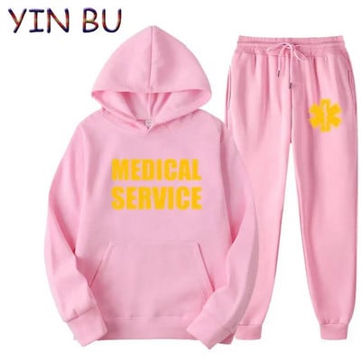 EMT Paramedic Servicii medicale de urgență Hanorace + pantaloni pentru bărbați Hanorac Seturi de trening Femei Haine bărbați Costume sport Topuri