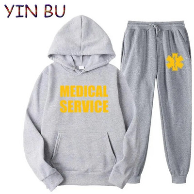EMT Paramedic Servicii medicale de urgență Hanorace + pantaloni pentru bărbați Hanorac Seturi de trening Femei Haine bărbați Costume sport Topuri