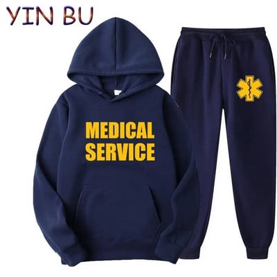 EMT Paramedic Servicii medicale de urgență Hanorace + pantaloni pentru bărbați Hanorac Seturi de trening Femei Haine bărbați Costume sport Topuri