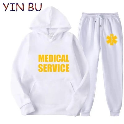 EMT Paramedic Servicii medicale de urgență Hanorace + pantaloni pentru bărbați Hanorac Seturi de trening Femei Haine bărbați Costume sport Topuri