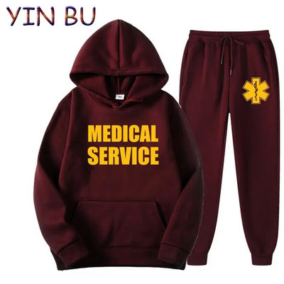 EMT Paramedic Servicii medicale de urgență Hanorace + pantaloni pentru bărbați Hanorac Seturi de trening Femei Haine bărbați Costume sport Topuri