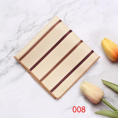 Linbaiway Batista pentru bărbați Esarfe Vintage Floral din poliester Hankies pentru femei Costume formale Accesorii pentru prosop pătrat de buzunar