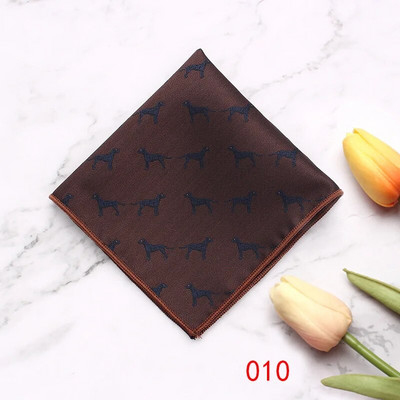 Linbaiway Batista pentru bărbați Esarfe Vintage Floral din poliester Hankies pentru femei Costume formale Accesorii pentru prosop pătrat de buzunar