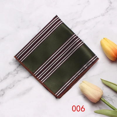 Linbaiway Batista pentru bărbați Esarfe Vintage Floral din poliester Hankies pentru femei Costume formale Accesorii pentru prosop pătrat de buzunar