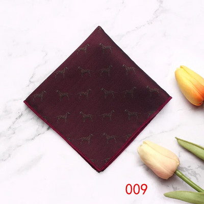 Linbaiway Batista pentru bărbați Esarfe Vintage Floral din poliester Hankies pentru femei Costume formale Accesorii pentru prosop pătrat de buzunar