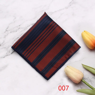 Linbaiway Batista pentru bărbați Esarfe Vintage Floral din poliester Hankies pentru femei Costume formale Accesorii pentru prosop pătrat de buzunar