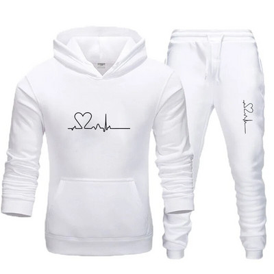 2023, costum de pulover cu glugă pentru bărbați, îmbrăcăminte sport, pulover cu glugă de culoare solidă pentru bărbați + pantaloni de jogging, pulover de înaltă calitate pentru bărbați