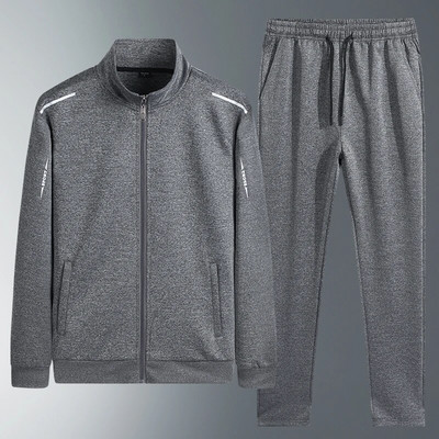 Primăvară Toamnă Bărbați Sport Ocazional Joggeri Trening Seturi Trening Bărbați Îmbrăcăminte sport Costume Fitness 2 Piese Set Bărbați Plus Size 8XL