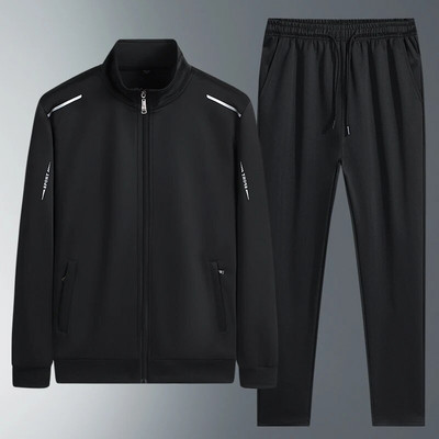 Primăvară Toamnă Bărbați Sport Ocazional Joggeri Trening Seturi Trening Bărbați Îmbrăcăminte sport Costume Fitness 2 Piese Set Bărbați Plus Size 8XL
