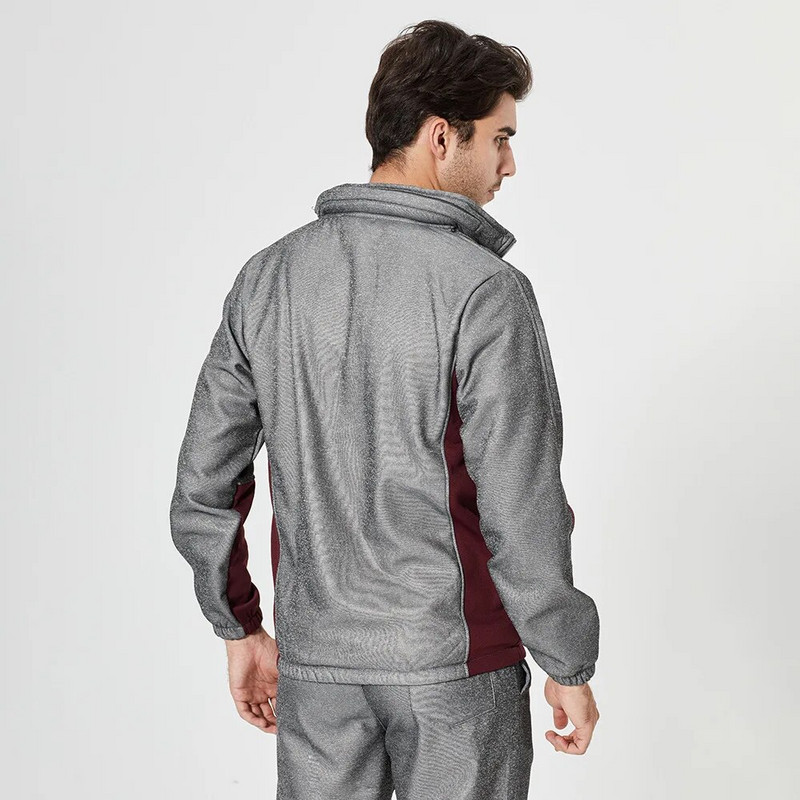 Vyriškos kolekcinės skrybėlės striukė sportinės kelnės, 2 dalių komplektai, stovima apykaklė Madingas kostiumas ilgomis rankovėmis Vyriškas sportinis kostiumas Vyriškas aprangos komplektas