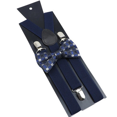 Bretele noi Set papion Bretele elastice din piele Bărbați Femei Negru Roșu Bretele reglabile pentru costum de nuntă Accesorii pentru fustă Cadou