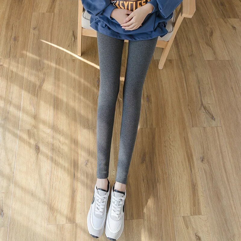 Aukštos kokybės pavasario ir rudens nėščioms moterims medvilninės vienspalvės kelnės nėščiosioms ilgos pilvo kelnės ploni klubai, nėštumas, antblauzdžiai