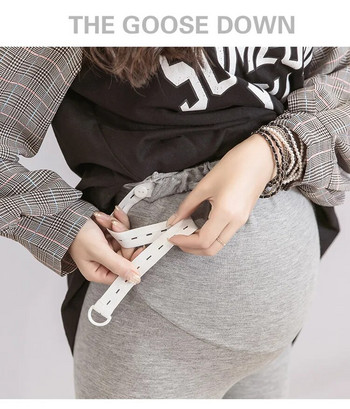 Регулируеми клинове за бременни с висока талия Тесни панталони за бременни Бременни тънки меки панталони за поддържане на корема Панталони за оформяне на тялото