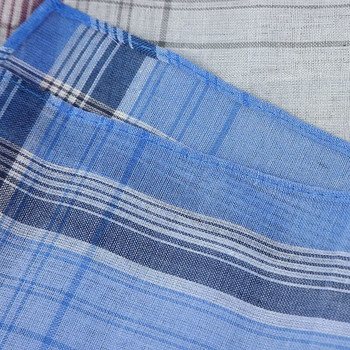 Τετράγωνα καρό ριγέ Μαντήλια Ανδρικά Κλασική Vintage Βαμβακερή πετσέτα τσέπης για Γαμήλιο πάρτι 37*37cm Random