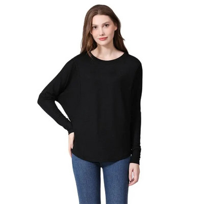 Haine de maternitate pentru femei gravide Topuri pentru alăptare Tricou pentru alăptare Sarcină Maternitate Tricouri negre Cămașă de primăvară toamnă