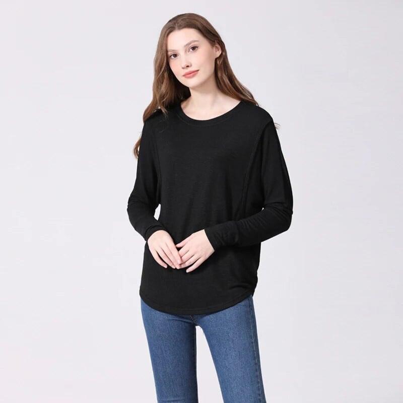 Haine de maternitate pentru femei gravide Topuri pentru alăptare Tricou pentru alăptare Sarcină Maternitate Tricouri negre Cămașă de primăvară toamnă