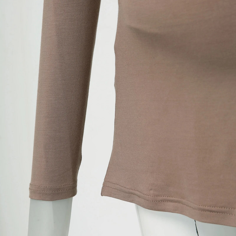 Moteriški marškiniai nėščiosioms ilgomis rankovėmis V formos iškirpte Nėštumo žindymo viršutiniai drabužiai Reguliuojamu juosmeniu kaklaraištis priekyje Nėščiosios žindymo drabužiai