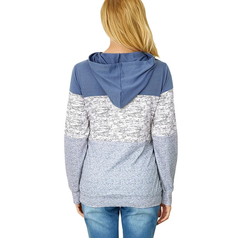 Nėštumas Motinystė Žindymas Drabužiai Nėščios Moterys Maitinančios Šilti Ilgomis rankovėmis sutraukiami megztiniai Kasdieniai marškinėliai su gobtuvu