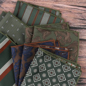 Linbaiway rupčić za muška odijela Pocket Square Poslovni klasični tiskani ručnik za prsa Hanky za svadbene zabave Džepni ručnici