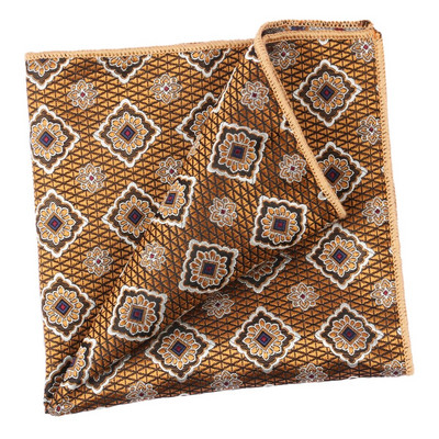 Linbaiway rupčić za muška odijela Pocket Square Poslovni klasični tiskani ručnik za prsa Hanky za svadbene zabave Džepni ručnici