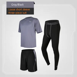 3 bucăți/set îmbrăcăminte sport pentru bărbați, costume sportive de compresie, haine de alergare cu uscare rapidă, pantaloni de jogging sport, antrenament, sală, fitness, seturi de trening