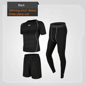 3 bucăți/set îmbrăcăminte sport pentru bărbați, costume sportive de compresie, haine de alergare cu uscare rapidă, pantaloni de jogging sport, antrenament, sală, fitness, seturi de trening