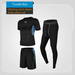 3 bucăți/set îmbrăcăminte sport pentru bărbați, costume sportive de compresie, haine de alergare cu uscare rapidă, pantaloni de jogging sport, antrenament, sală, fitness, seturi de trening