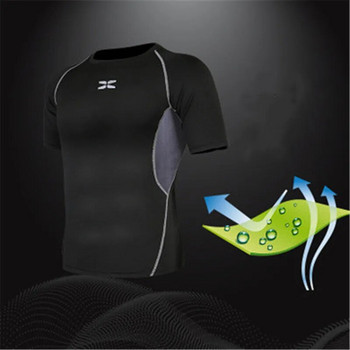 3 τεμ/σετ Ανδρικά αθλητικά ρούχα συμπίεσης Αθλητικές φόρμες για γρήγορο στέγνωμα Αθλητικά ενδύματα τρεξίματος Joggers Προπόνηση Γυμναστήριο Σετ φόρμες γυμναστικής