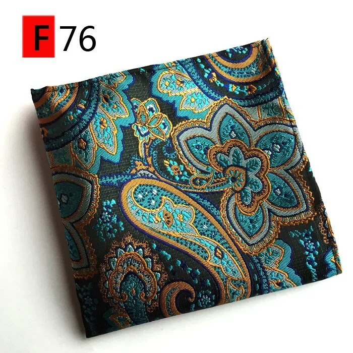 Bărbați de înaltă calitate Jacquard Paisley Grid Batista pentru costum Buzunar Esarfe Hakies Cadou popular transport gratuit 25CM