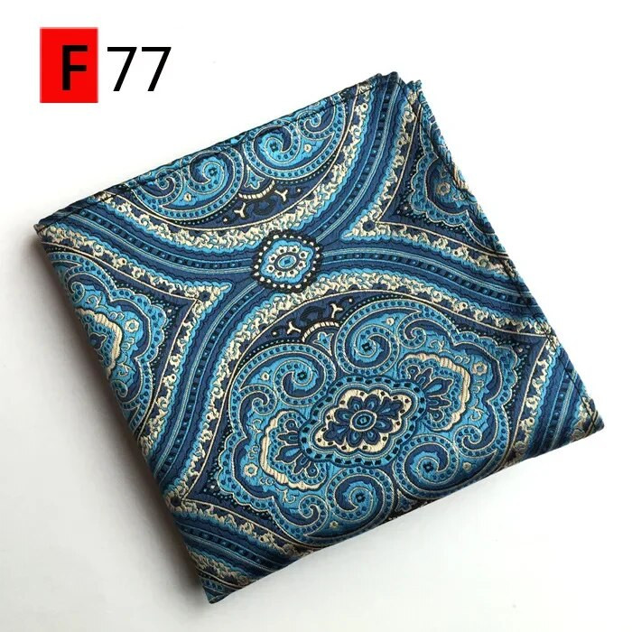 Bărbați de înaltă calitate Jacquard Paisley Grid Batista pentru costum Buzunar Esarfe Hakies Cadou popular transport gratuit 25CM