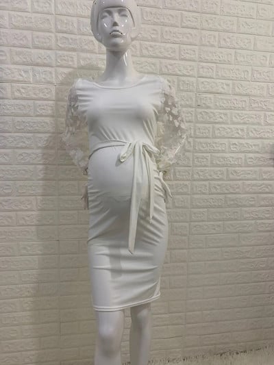 Terhes nők virágos szoknya kismama fotózás Prop Stretch maxi ruha, hosszú kismama ruha terhes fotózáshoz Ruházat