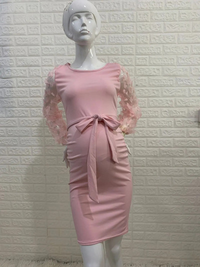 Terhes nők virágos szoknya kismama fotózás Prop Stretch maxi ruha, hosszú kismama ruha terhes fotózáshoz Ruházat