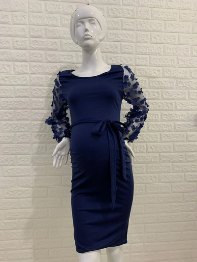 Terhes nők virágos szoknya kismama fotózás Prop Stretch maxi ruha, hosszú kismama ruha terhes fotózáshoz Ruházat