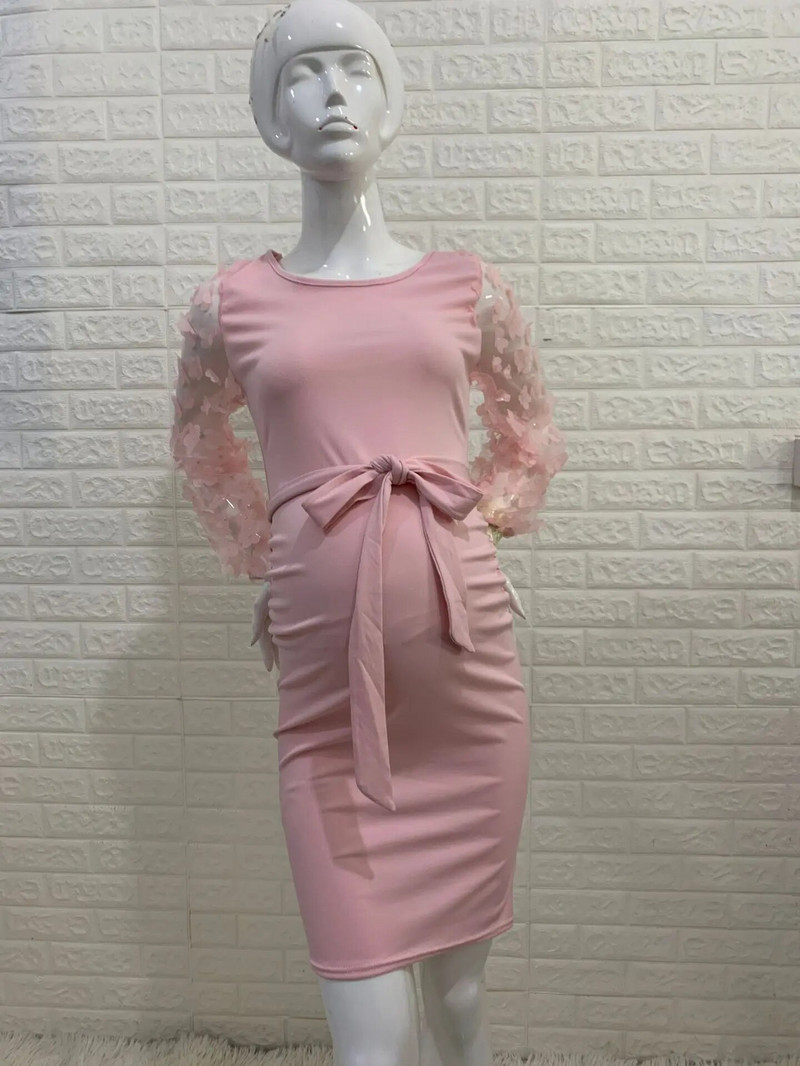 Terhes nők virágos szoknya kismama fotózás Prop Stretch maxi ruha, hosszú kismama ruha terhes fotózáshoz Ruházat