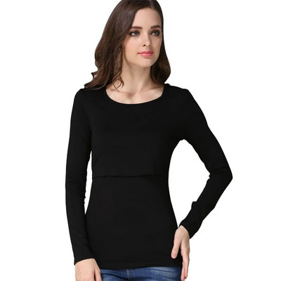 Haine de maternitate Top pentru alăptare Tricou strâns pentru alăptare Îmbrăcăminte de sarcină pentru femei însărcinate Topuri moale de maternitate