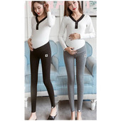 Pamut kismama leggings 2022 tavaszi nyár Alacsony derékú nadrágok terhes nőknek has szoptatós leggings kismama ruhák E0077
