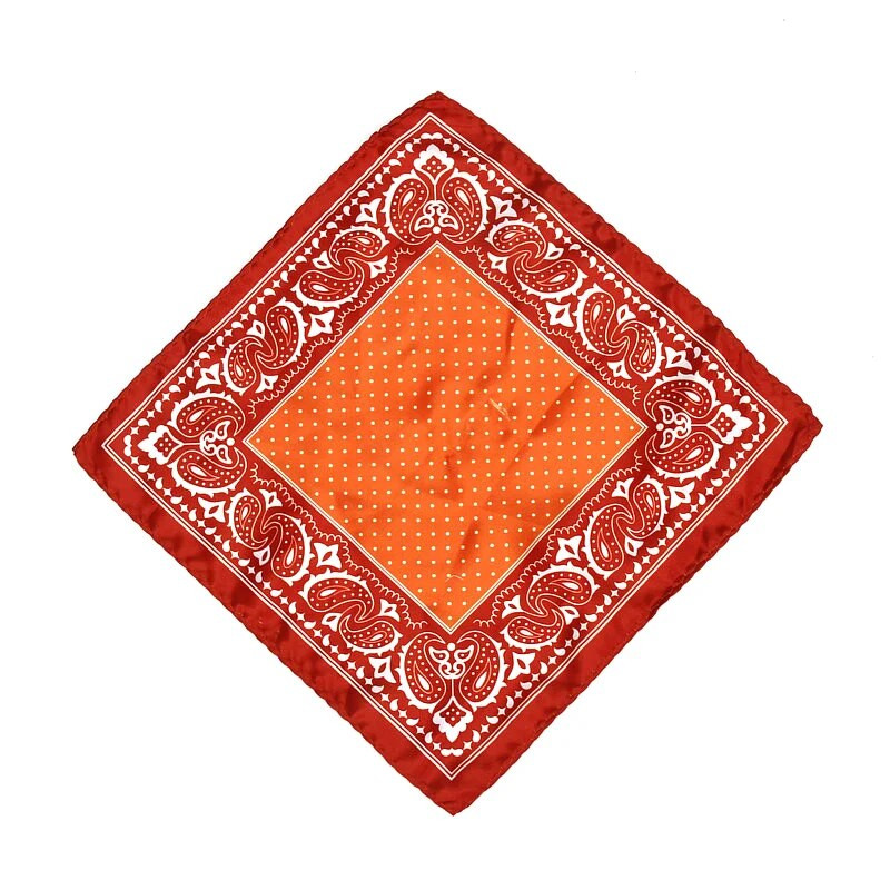 Muški rupčić Vintage Paisley Dot džepni kvadrat Mekane svilene maramice Vjenčane poslovne maramice Ručnik na prsima Poklon 24*24CM