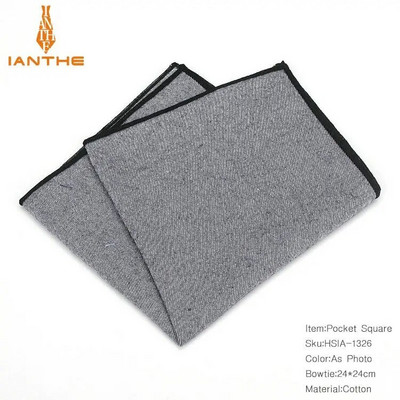 Costume clasice din bumbac de înaltă calitate 100% pătrat de buzunar solid 25cm*25cm Batiste cu dungi vintage pentru bărbați Piept prosop Hankies