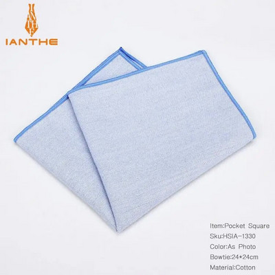 Costume clasice din bumbac de înaltă calitate 100% pătrat de buzunar solid 25cm*25cm Batiste cu dungi vintage pentru bărbați Piept prosop Hankies