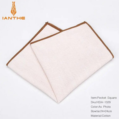 Costume clasice din bumbac de înaltă calitate 100% pătrat de buzunar solid 25cm*25cm Batiste cu dungi vintage pentru bărbați Piept prosop Hankies