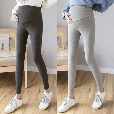 Égszínkék Kismama Nadrág Terhességi Ruhák Farmer farmer Leggings terhes nőknek Ruhák Szoptatós nadrág Capris M-2XL