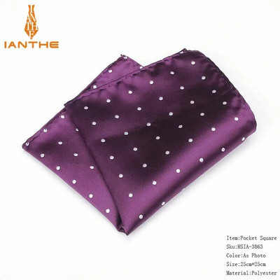 Patrat de buzunar clasic pentru bărbați, cu model, batistă Hakiu de modă pentru bărbați Costume de afaceri Hachiuri de epocă Accesorii pentru prosop bleumarin