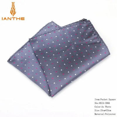 Patrat de buzunar clasic pentru bărbați, cu model, batistă Hakiu de modă pentru bărbați Costume de afaceri Hachiuri de epocă Accesorii pentru prosop bleumarin