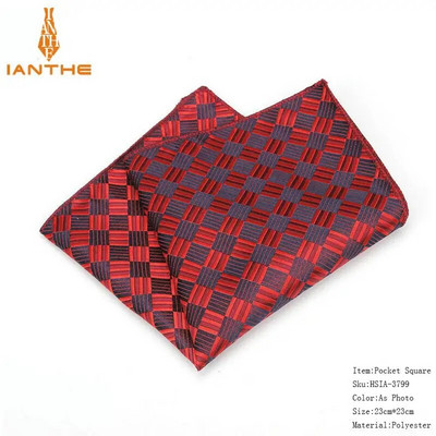 Prabangios vyriškos nosinės kaukolės pledas austi žakardo Hankies poliesterio Hanky verslo vintage kišeninis kvadratinis krūtinės rankšluostis 23*23cm