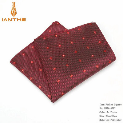 Prabangios vyriškos nosinės kaukolės pledas austi žakardo Hankies poliesterio Hanky verslo vintage kišeninis kvadratinis krūtinės rankšluostis 23*23cm