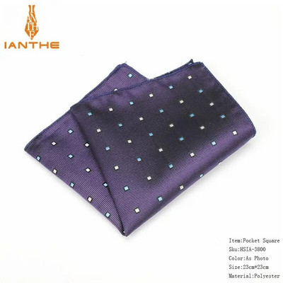 Prabangios vyriškos nosinės kaukolės pledas austi žakardo Hankies poliesterio Hanky verslo vintage kišeninis kvadratinis krūtinės rankšluostis 23*23cm