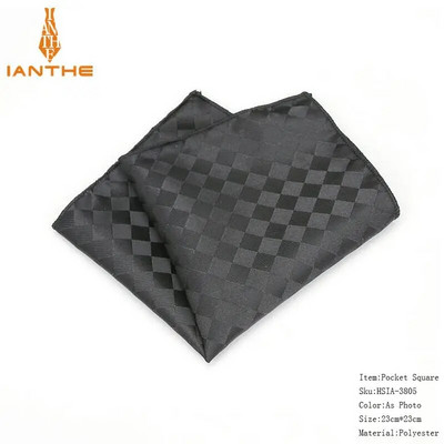 Prabangios vyriškos nosinės kaukolės pledas austi žakardo Hankies poliesterio Hanky verslo vintage kišeninis kvadratinis krūtinės rankšluostis 23*23cm