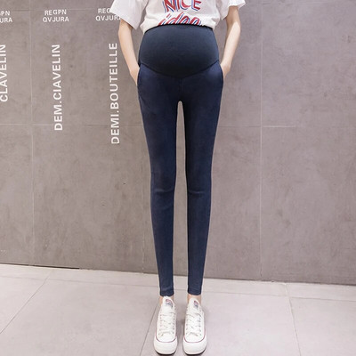 Őszi Stretch Farmer Kismama Skinny Jeans Állítható hasú nadrágok Ruhák terhes nőknek Tavaszi terhességi nadrágok Premama