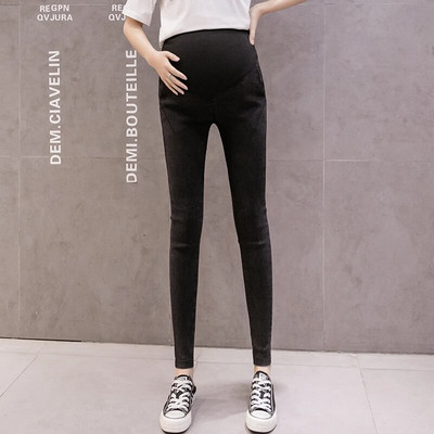 Őszi Stretch Farmer Kismama Skinny Jeans Állítható hasú nadrágok Ruhák terhes nőknek Tavaszi terhességi nadrágok Premama