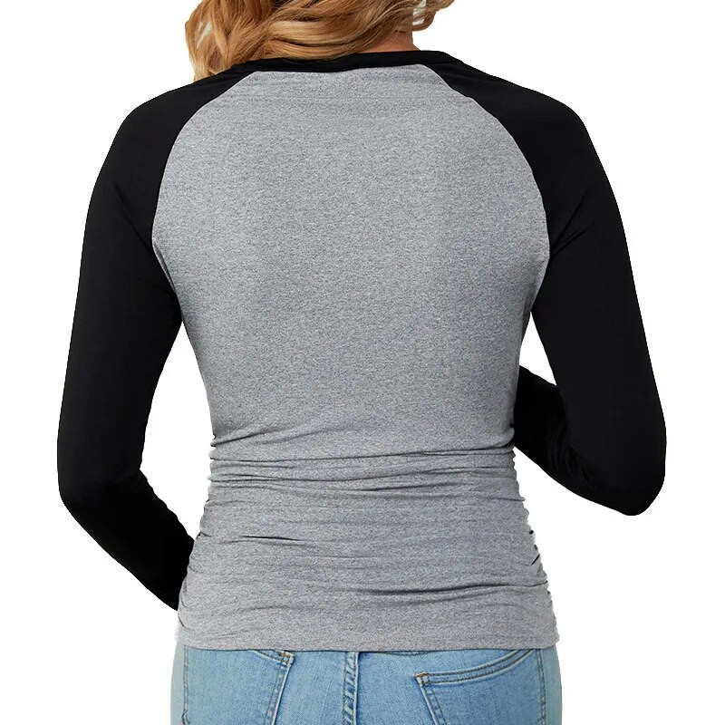 Pavasario ruduo Minkšti nėščiųjų rūbai Fitneso ilgomis rankovėmis nėščioms moterims marškinėliai Nėštumo marškinėliai jogos marškinėliai